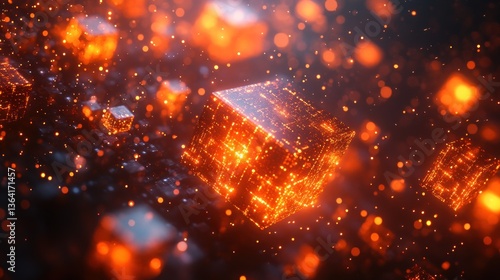 Glowing Cubes in a Digital Universe