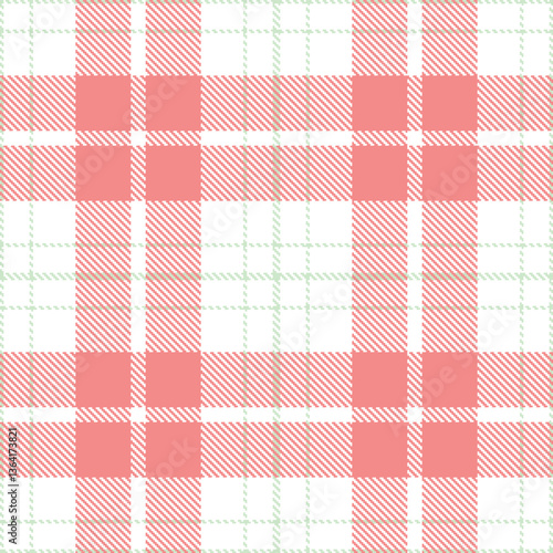 Modern Seamless Tartan in Pale White tones Textile Design Variant 998