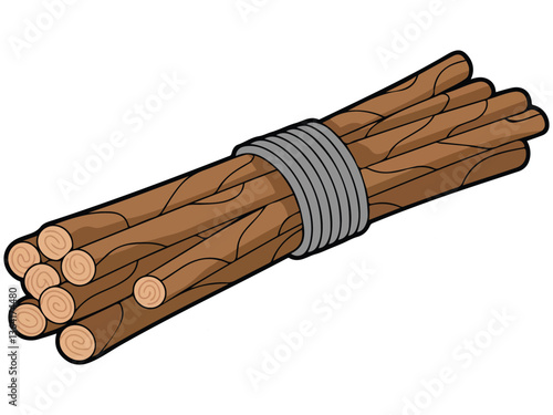 Stick and bunch of sticks