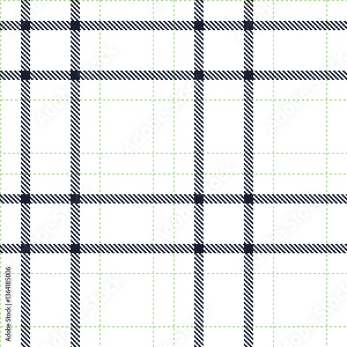 Modern Deep White Seamless Tartan Textile Design Variant 1113