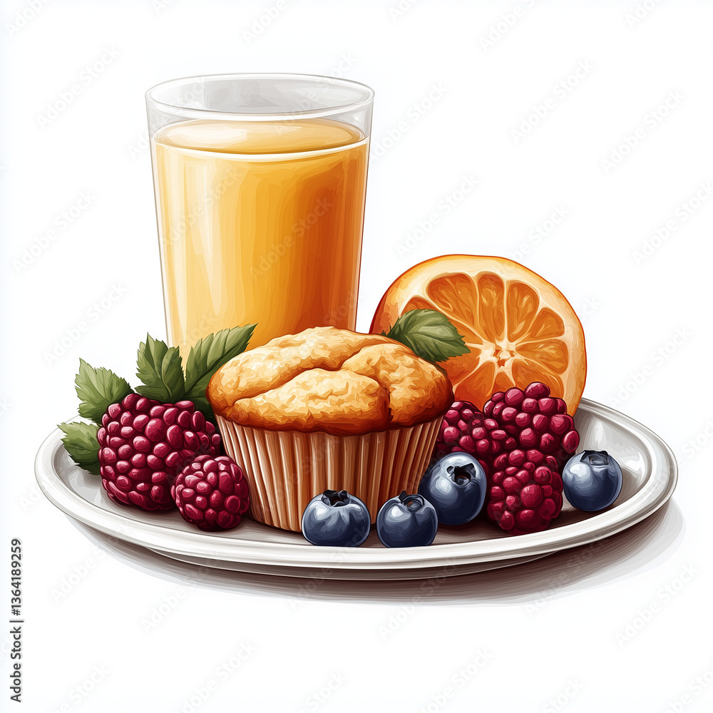 cupcake with orange juice cupcake with orange juice