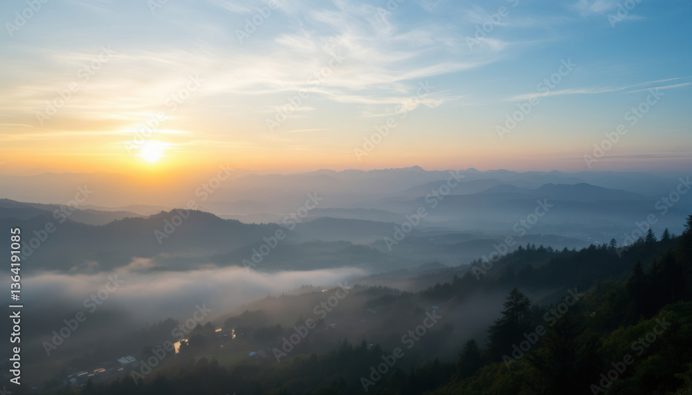 sunrise in the mountains sunrise in the mountains