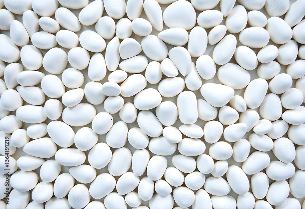 Generative AI White Pebble Seamless Texture Background Generative AI White Pebble Seamless Texture Background
