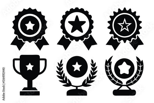 Iconic Awards: A curated collection of intricately designed awards, showcasing a timeless blend of tradition and achievement, ready for diverse applications.