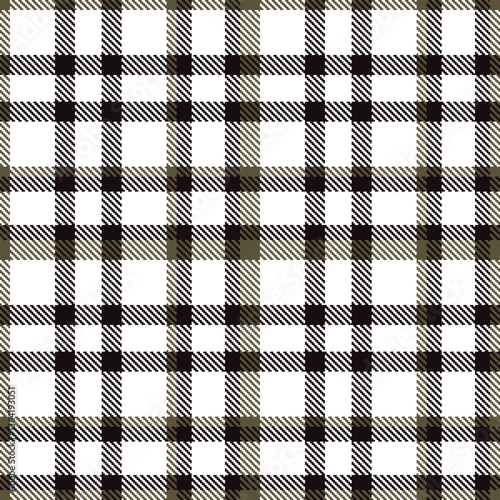 Modern Warm White Seamless Tartan Textile Design Variant 1192