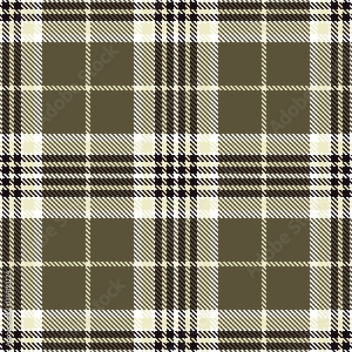 Modern Metallic White Seamless Tartan Textile Design Variant 1193