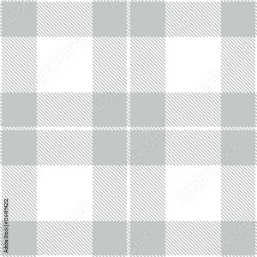 Modern Seamless Tartan in Light White tones Textile Design Variant 1206
