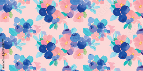 A vibrant repeating pattern...