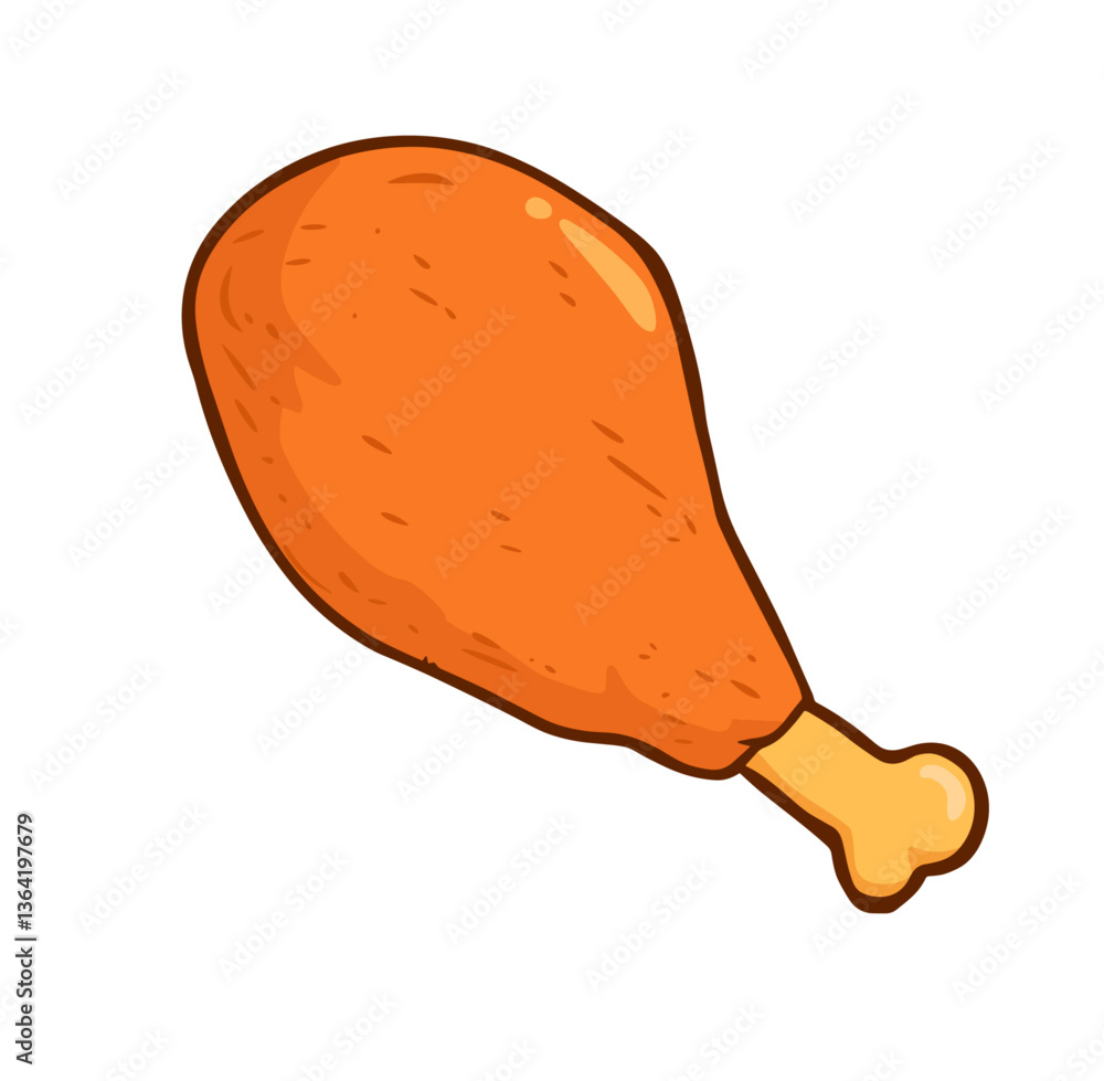 drumstick fried chicken illustration drumstick fried chicken illustration