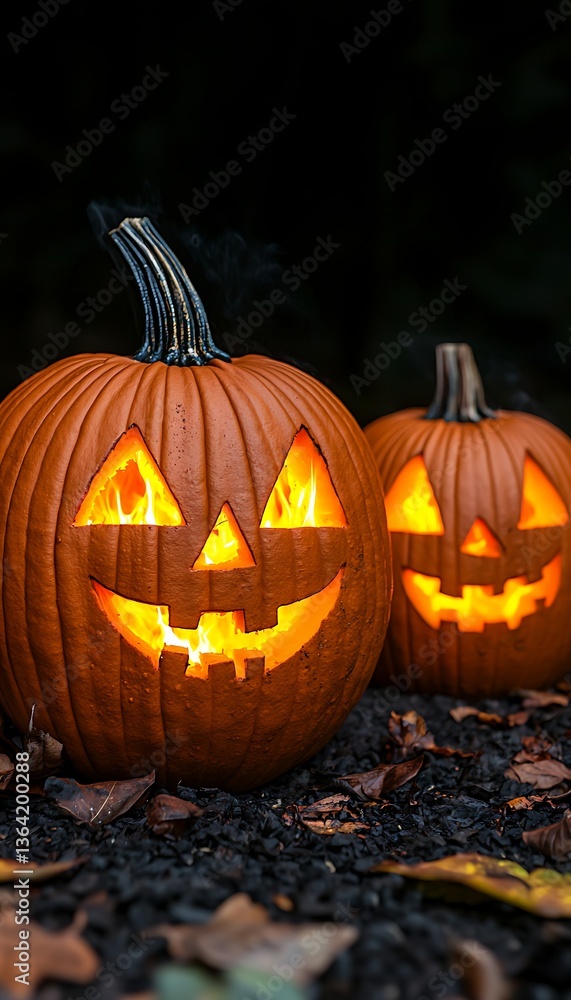 Jack-o'-Lanterns in Dark Jack-o'-Lanterns in Dark