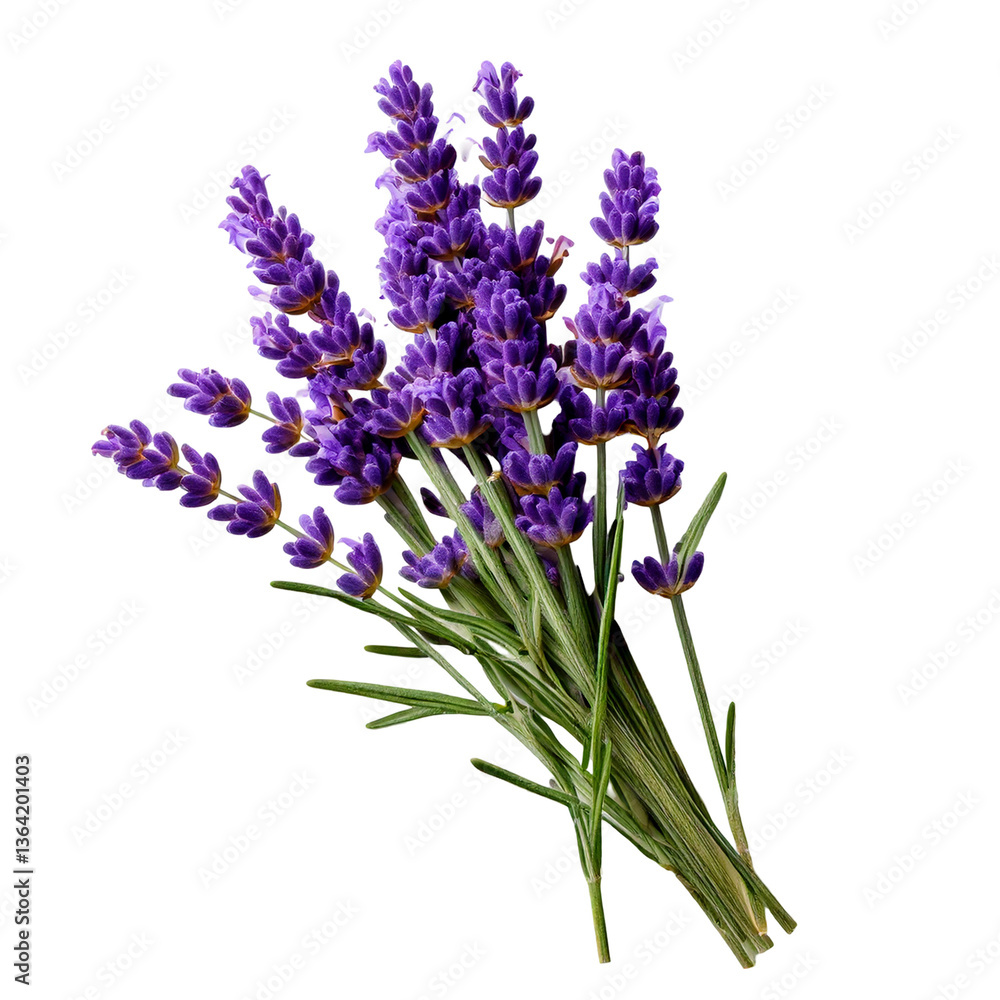 Fototapeta premium A lavender sprig with tiny purple buds