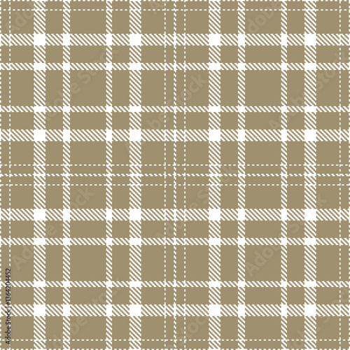 Modern Soft White Seamless Tartan Textile Design Variant 1329