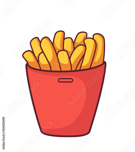 french fries vector illustration