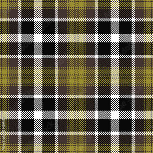 Modern Dusty Dark Grey Seamless Tartan Textile Design Variant 1378