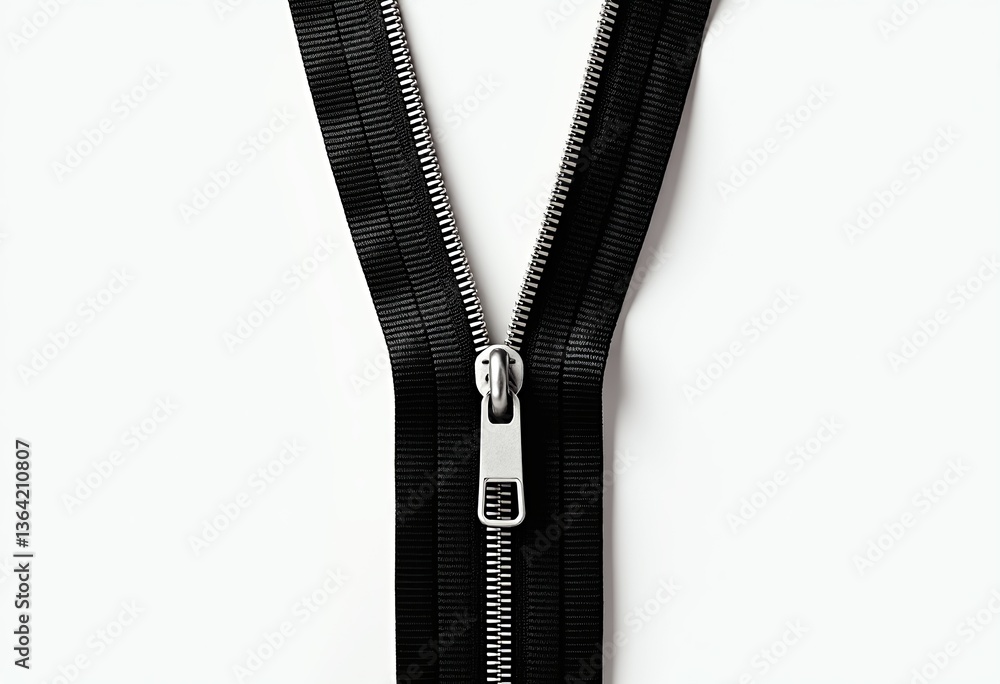 Get a pristine, isolated vector illustration of an unzipped black zipper with an open silver lock on a pure white background, available in 8K resolution for professional graphic design and printing ne Get a pristine, isolated vector illustration of an unzipped black zipper with an open silver lock on a pure white background, available in 8K resolution for professional graphic design and printing ne