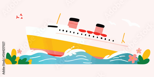An illustration of a cruise...