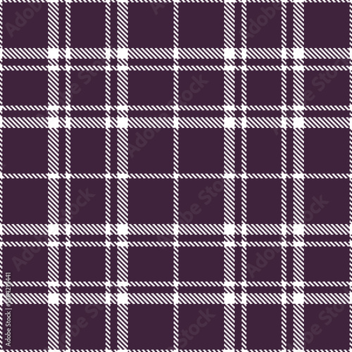 Modern Deep White Seamless Tartan Textile Design Variant 1507