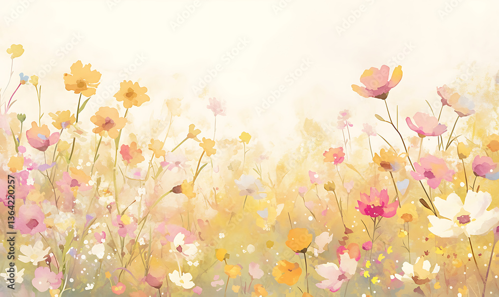 Obraz premium Floral flower vector Illustrations on white background