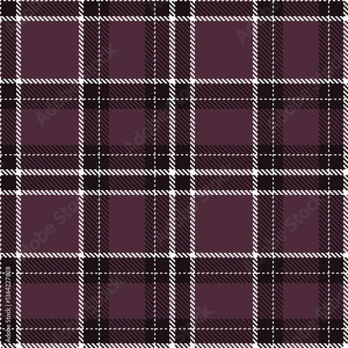 Modern Rich White Seamless Tartan Textile Design Variant 1586