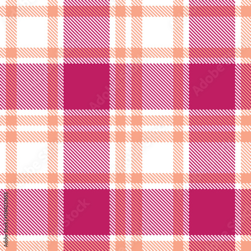 Modern Dusty White Seamless Tartan Textile Design Variant 1639