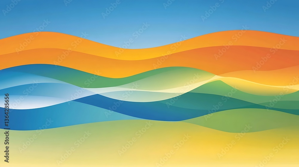 Obraz premium Abstract Wave Background Design. (2)