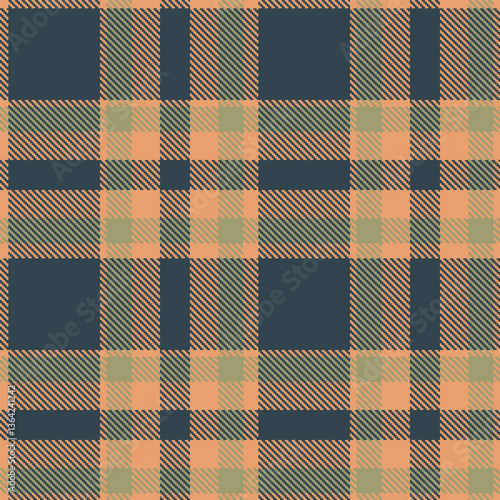 Modern Dark Peach Seamless Tartan Textile Design Variant 1720