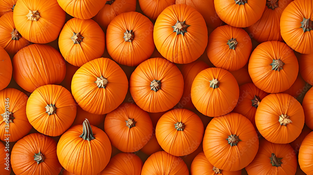 Orange Pumpkins Background Pattern Orange Pumpkins Background Pattern