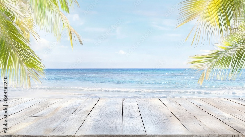 Stunning tropical beach scene with swaying palm trees crystal clear turquoise waters and a serene idyllic atmosphere This image evokes a sense of relaxation adventure Stunning tropical beach scene with swaying palm trees crystal clear turquoise waters and a serene idyllic atmosphere This image evokes a sense of relaxation adventure