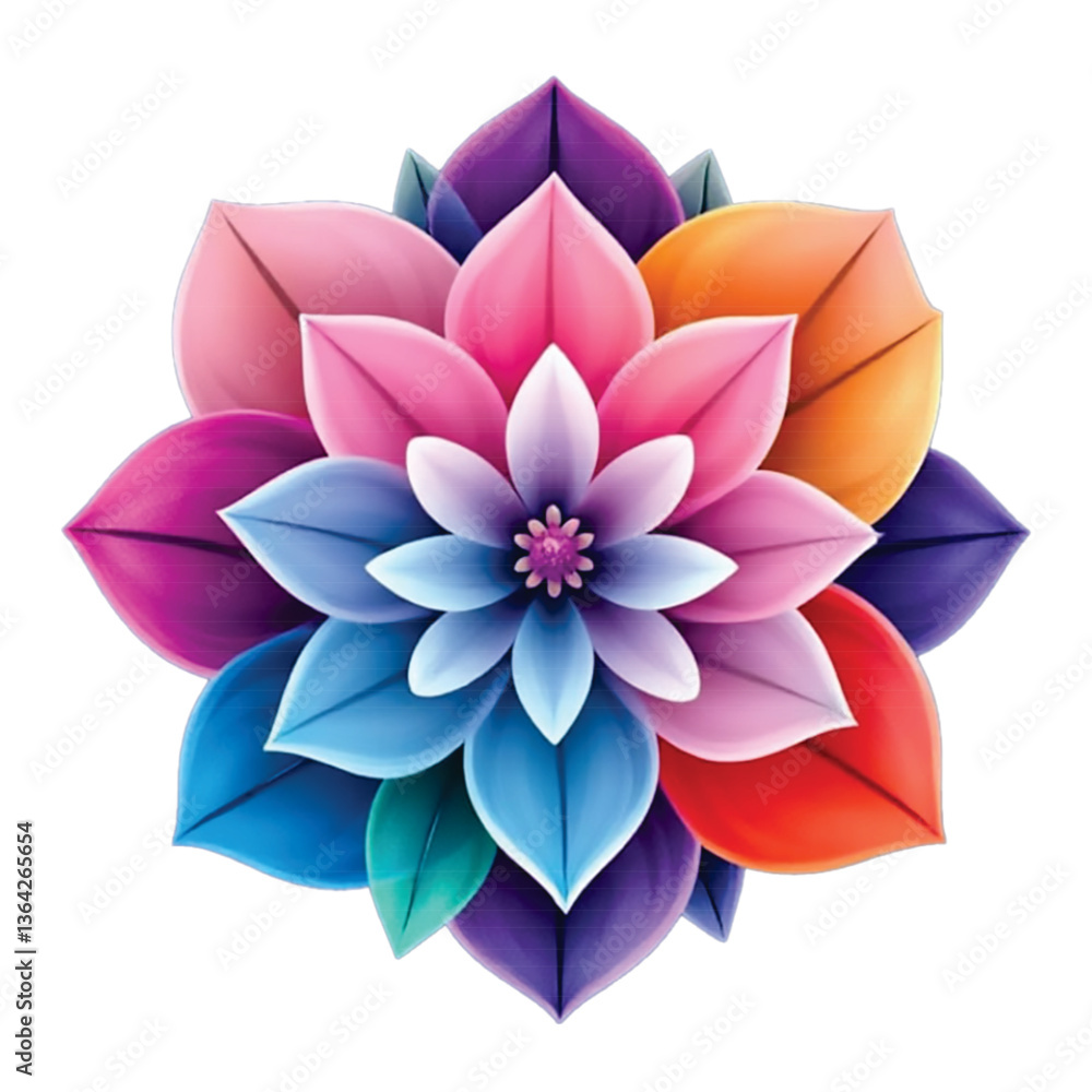 Fototapeta premium flower colour full water colo...