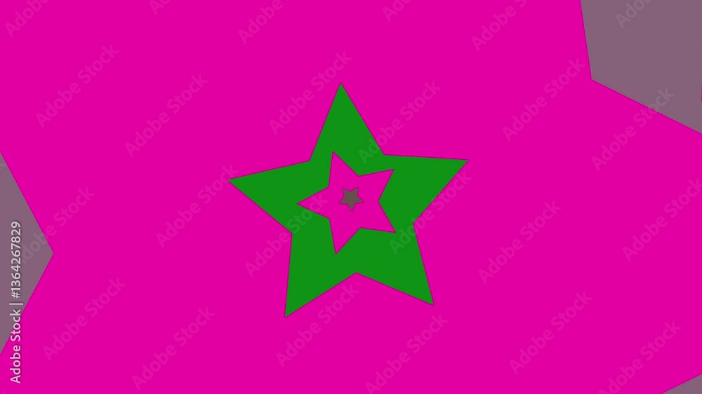 Colorful Expanding Star Overlay Animation Colorful Expanding Star Overlay Animation