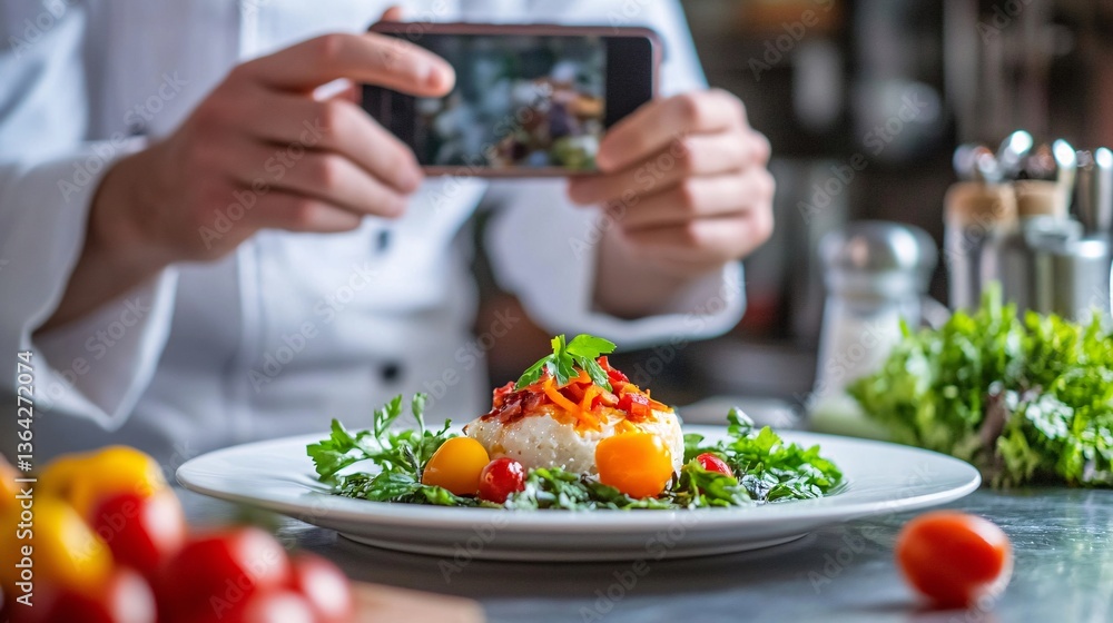 Vibrant restaurant kitchen close-up food photography showcasing culinary masterpieces Vibrant restaurant kitchen close-up food photography showcasing culinary masterpieces