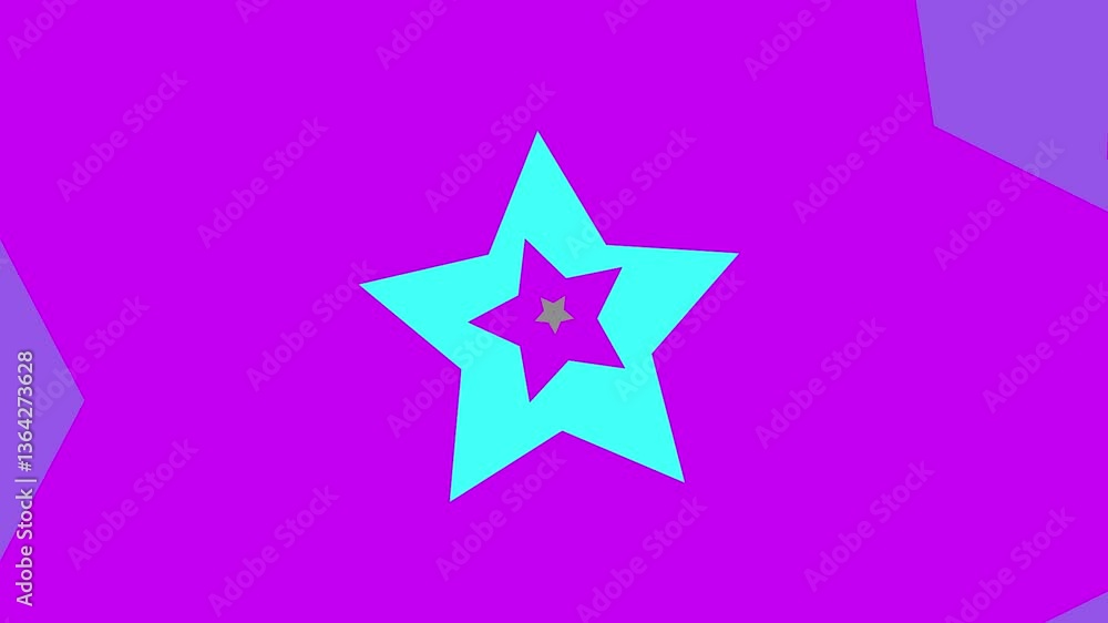 Colorful Expanding Star Overlay Animation Colorful Expanding Star Overlay Animation
