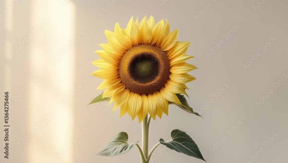 Obraz premium The Sunflower Isolated White Background