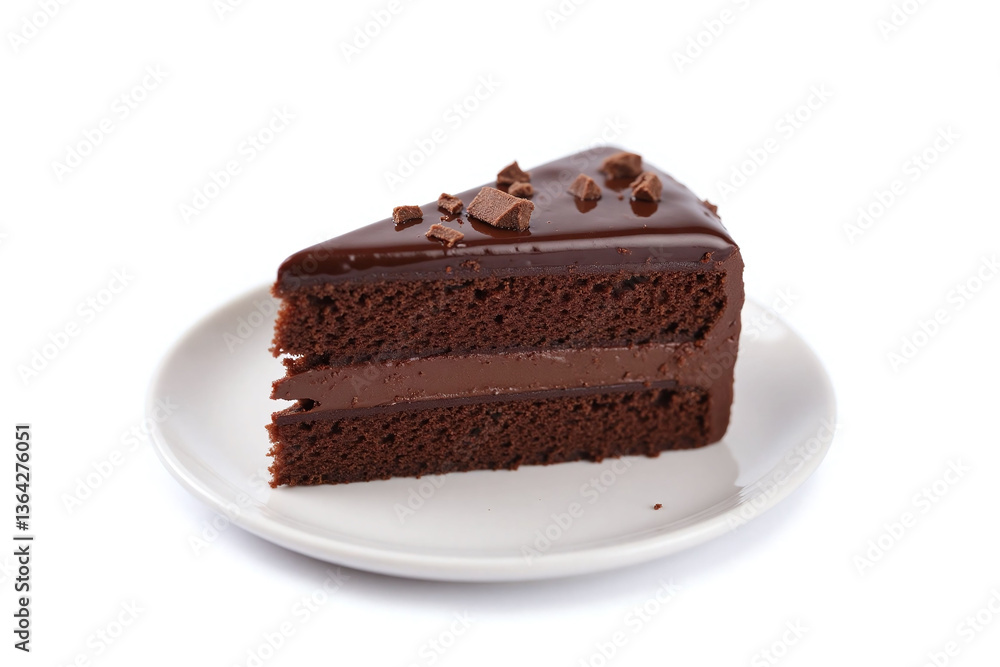 piece of chocolate cake on a plate with chocolate sauce piece of chocolate cake on a plate with chocolate sauce