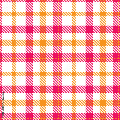 Modern Light Tangerine Seamless Tartan Textile Design Variant 2094