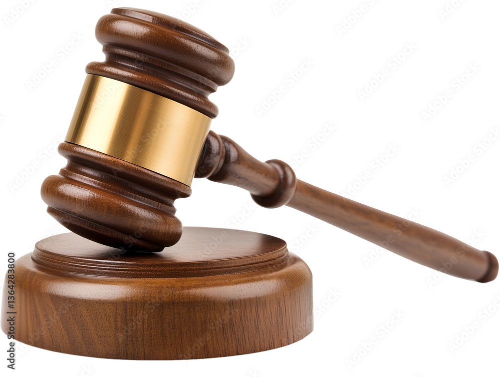 The gavel is lying on the table, a transparent background PNG The gavel is lying on the table, a transparent background PNG