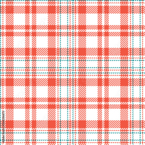 Modern Seamless Tartan in Warm White tones Textile Design Variant 2233