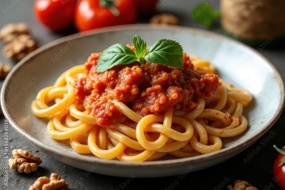 Tomato-Walnut Sauce Pasta Tomato-Walnut Sauce Pasta