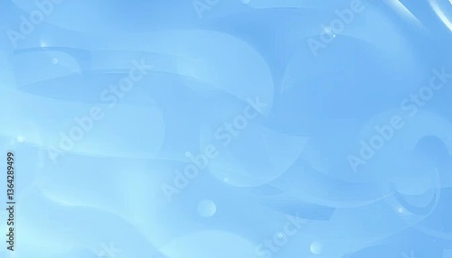 Abstract light blue liquid swirls