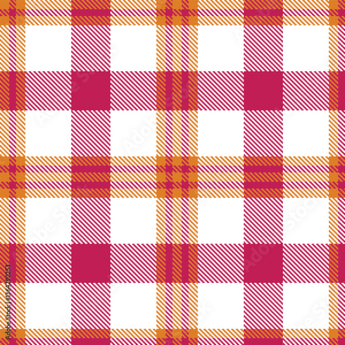 Modern Seamless Tartan in Deep Pumpkin tones Textile Design Variant 2290