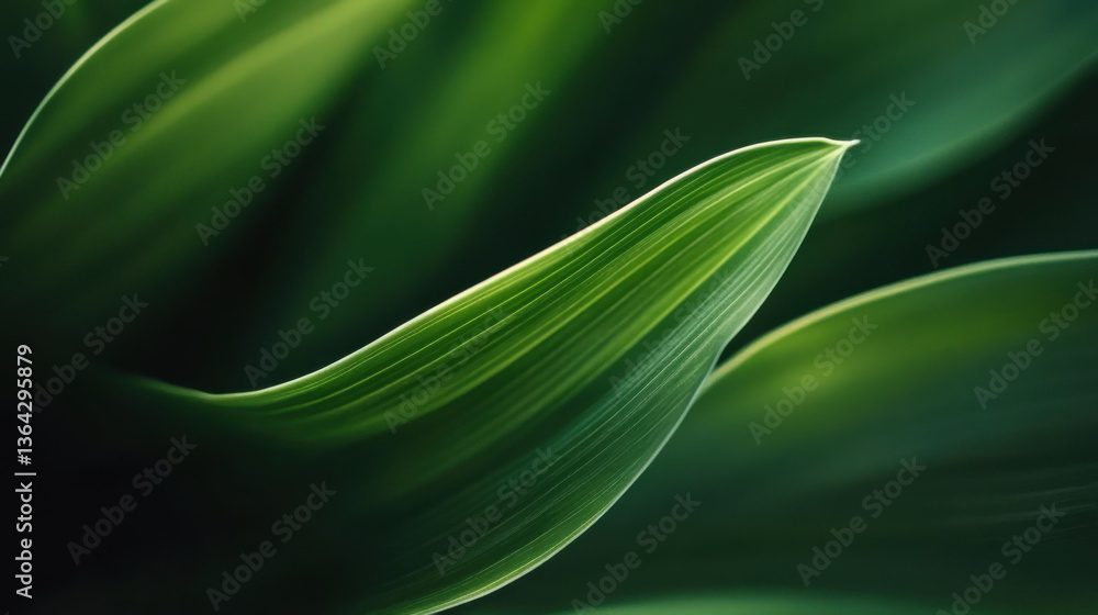 Nature of dark green leaf in garden. Natural green leaves plants using background