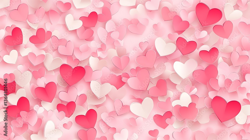 Pink hearts background with Valentines. (3) Pink hearts background with Valentines. (3)