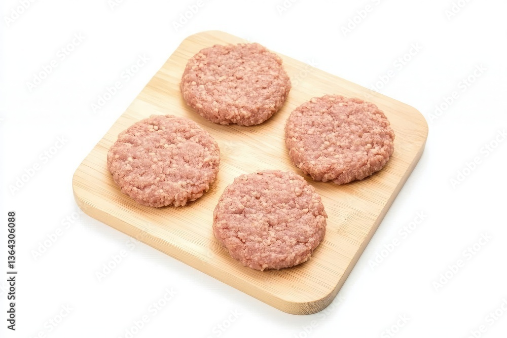 minced pork isolated on white background minced pork isolated on white background