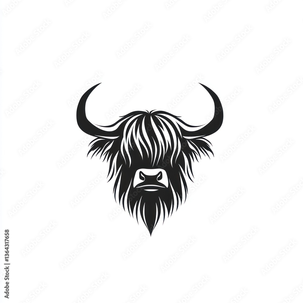 Fototapeta premium Highland Cow Head