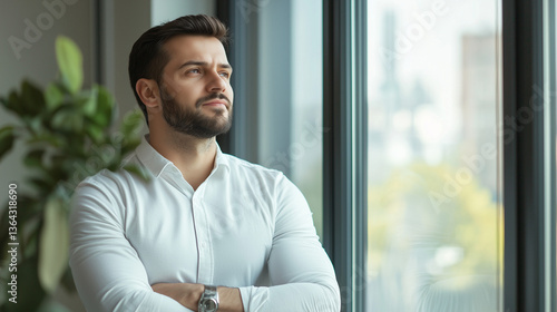 Visionary CEO: A handsome, ...