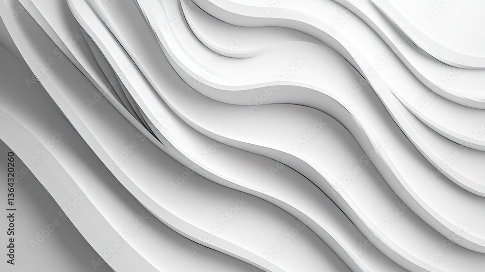 Abstract white wavy forms Abstract white wavy forms