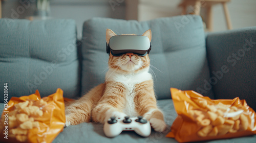 Gamer Cat in VR: A charming...