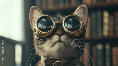 Steampunk Cat Portrait: An ...