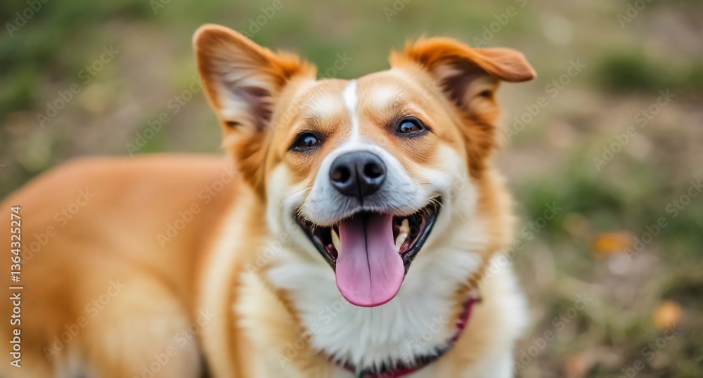 Happy Dog Smiling – Cute Pet Portrait for Stock Use. Happy Dog Smiling – Cute Pet Portrait for Stock Use.