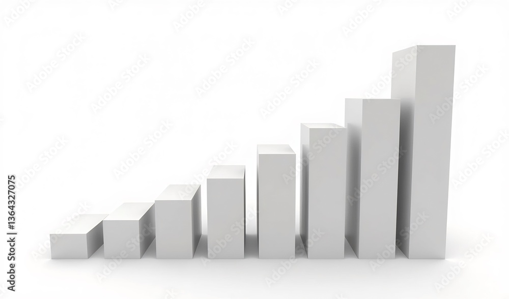 Ascending white bars subtly illustrate positive growth. AI Generated Ascending white bars subtly illustrate positive growth. AI Generated
